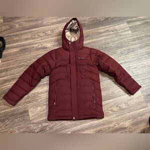 Eddie Bauer Men Down Puffer Winter Jacket With Hood Zipper Pockets Mens Sm